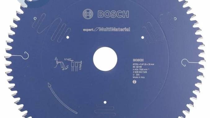 Bosch - Expert Serisi Çoklu Malzeme için Daire Testere Bıçağı 254*30 mm 80 Diş