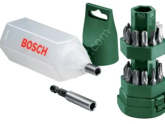 Bosch - 25 Parça Vidalama Seti (Tornavida Fonksiyonlu Kutu) 2607019503