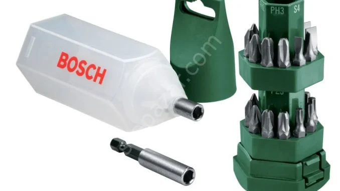 Bosch - 25 Parça Vidalama Seti (Tornavida Fonksiyonlu Kutu) 2607019503 Bosch - 25 Parça Vidalama Seti (Tornavida Fonksiyonlu Kutu) 2607019503