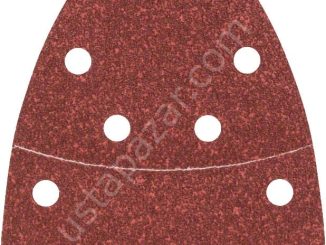 Bosch - Multi Zımpara Kağıdı 10'lu, 102 x 62/93 mm 60 Kum 11 Delik