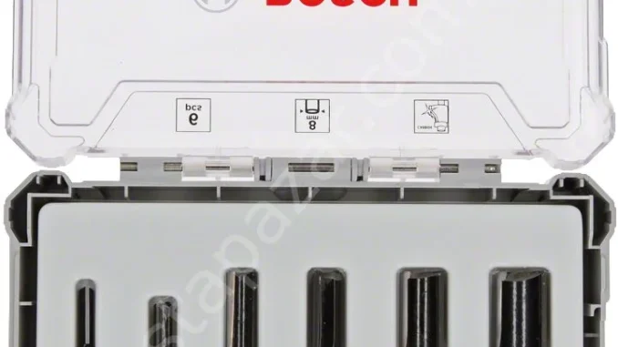 Bosch - Profesyonel 6 Parça Düz Freze Ucu Seti 8 mm Şaftlı 2607017466 Bosch - Profesyonel 6 Parça Düz Freze Ucu Seti 8 mm Şaftlı 2607017466