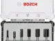 Bosch - Profesyonel 6 Parça Düz Freze Ucu Seti 8 mm Şaftlı 2607017466